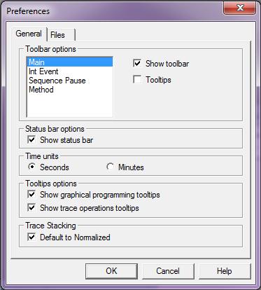 7.2.1 Change View Preferences To change the appearance of the Instrument Window: 1 Click View >> Preferences. 2 Select the General tab. (See Figure 7-4 and Table 7-2.