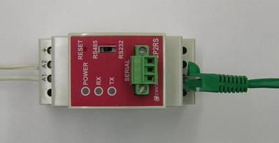USB to Computer running single Modbus Master 2 wire shielded cable (18-24 AWG) to RS-485 Modbus port on DTS 305.