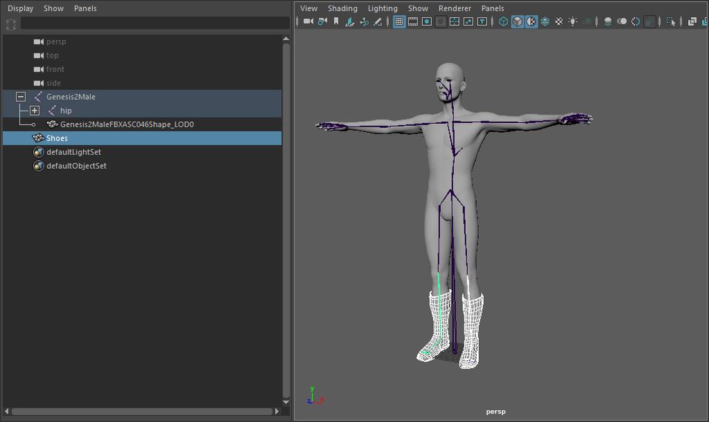3. Bind the mesh Now that we have the mesh where we want it, we want to bind the mesh to the skeleton. Click on your mesh.