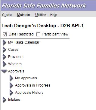 1.2.3. Desktop Approvals 1.2.3.1. Page Navigation and Overview The Approvals data area of the desktop is used to store and display required approvals and related actions, and to keep track of work as