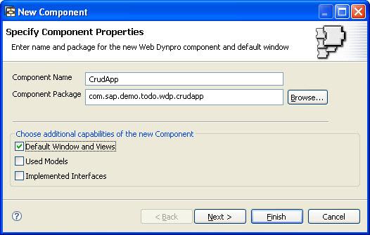 On Web Dynpro Explorer, expand the project and right click on Components and select Create