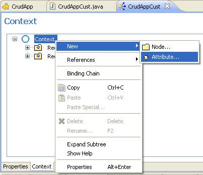 Step 8: Creating the edit and create view The EJB Model contains separated methods to edit and create a new record.