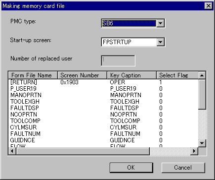 4.USING FAPT PICTURE 4.7 CREATING MEMORY CARD FORMAT DATA Convert FAPT PICTURE screen data created with FPAssist to memory card format data according to the procedure below.