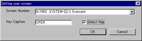 Select the FPSTRTUP screen from the Start-up screen pull-down list box. This screen is used to display the versions of the software products related to the machine operator's panel.