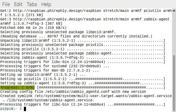 You can download the Zabbix Server How-To here. Step-3 Install the Zabbix agent Installing the Zabbix agent on a Pi is a snap.