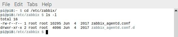 Step-4 Configure the Zabbix agent Once the agent is installed we need to configure it. Change directories to /etc/zabbix as shown in Figure 4.