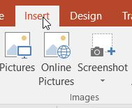 To add a single picture or a piece of clip art, click on a simple layout such as Title and Content and the layout of your current slide will change to match your choice.