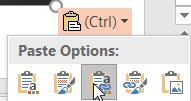 Open the PowerPoint presentation that you want to insert the chart into. On the Home tab, in the Clipboard group, click the arrow below the Paste option.