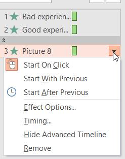 If you have multiple effects, you will need to click multiple times to start each effect individually.