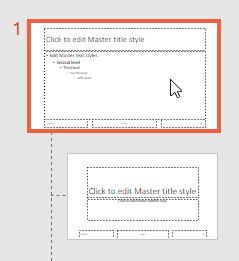 As you add elements you can also resize content holders as seen in example below (click to edit Master title style element was made slightly