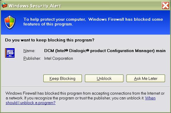 Windows XP has built in security that may prompt you to acknowledge that the program you are attempting to start is safe.
