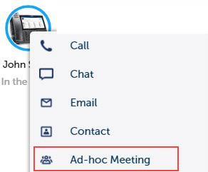 In the search box, enter the name of the participant to invite to the meeting. c. From the search results, select the participant name. d. Click Done after adding each of the participants. 5.