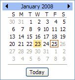 Filter with Previous/Next Buttons 1. Click the Previous or Next buttons directly below the Date Received Filter. Previous Moves backwards in time to display messages sent on the previous day.