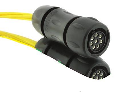 push-pull connector 4 to 8 contacts -40 C