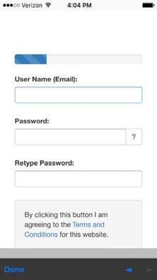 Enter a password. Passwords must be at least eight (8) characters.