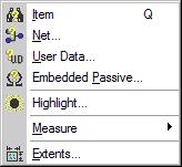 Query Menu The Query menu commands provide information about the loaded database.
