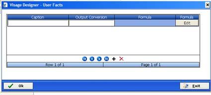 Standard Tool Bar Options User Facts As the name suggests User Facts allows the user to go and derive new facts or make new information. It is just like a formula in Excel. Steps: 1.