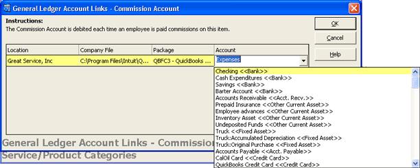 Lists and Optins Overview 8. Select the accunt yu want t be debited every time an emplyee is paid cmmissins n this item frm the Accunt drp-dwn list. 9. Click OK. 10.