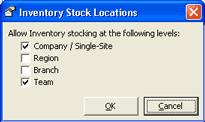 Lists and Optins Overview Inventry Stck Lcatins By selecting the check bxes in the Inventry Stck Lcatins dialg bx, yu enable that specific type f level t becme a Stck Lcatin.
