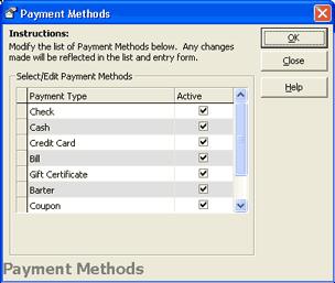 Nte: While yu can edit the name f any f payment types, the attached fields will remain assciated with the payment methd.