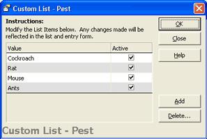 Lists and Optins Overview 8. Click Add. A new rw appears. 9. Type a value fr the custm charge field in the Value field. 10.