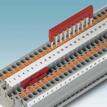 Double function shaft All terminal blocks one line The consistent function shaft in the CLIPLINE complete modular terminal block system gives you a high degree of flexibility and simplifies project