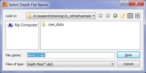 Saving Results in Text Files Results including depths and velocities can be saved in text files.