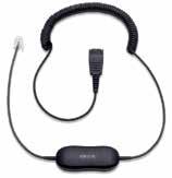 corded QD headsets Includes microphone amplification to boost transmit levels when connecting to low transmit volume phone systems Simple slide adjustment for easy set-up Choice of straight or