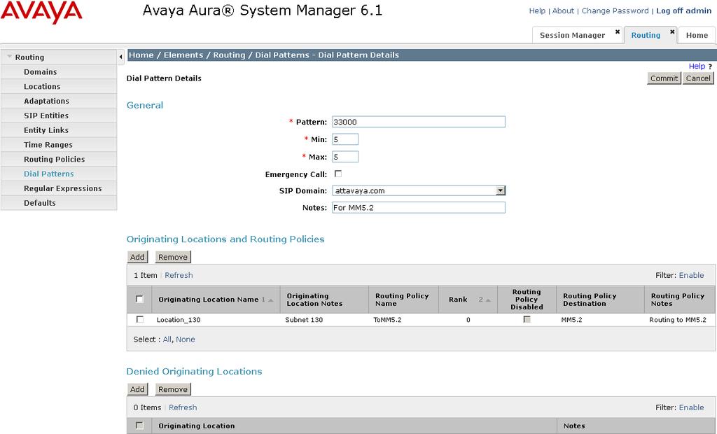 5.10.4. Matching Inbound Calls to Avaya Modular Messaging Pilot Number Communication Manager stations cover to Modular Messaging using a pilot extension 33000 in this reference configuration.