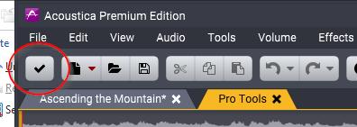 158 Acoustica 7.1 User Guide the Acoustica toolbar: 6.