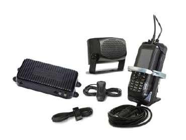 Hands-Free Sonim XP5 Car Kit FEATURES Enhanced PTT and Cellular calls Power from 12VDC- 24VDC Loud and clear audio via 10 watt speaker and noise cancelling visor microphone + Secure cradle provides