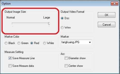 (1) Select the photo and output the size (2) Change output video format Supereyes software provides