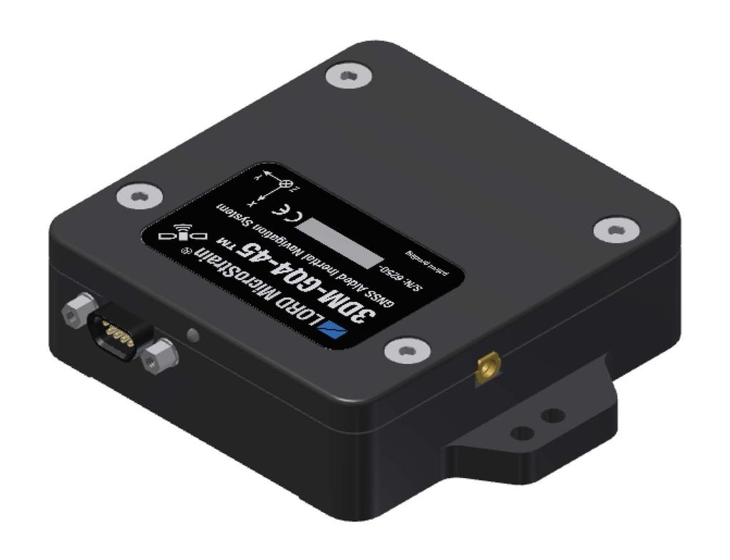 LORD QUICK START GUIDE 3DM-GQ4-45 Tactical Grade GNSS-Aided Inertial Navigation System (GNSS/INS) The 3DM-GQ4-45 is a high-performance, GNSS-Aided Inertial Navigation System (GNSS/INS) that combines