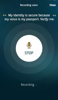 your fingerprint and voice Following a