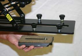 Place Mirror Image T-Nut into the long slot so that it sits over the top of the camera bolts (longer,