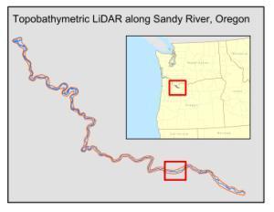 Results from Riegl VQ820G in Sandy River, Oregon (2012)