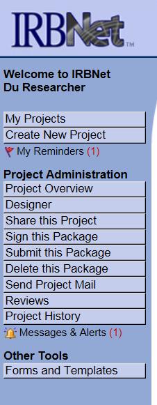 Step 6: SHARE THIS PROJECT WITH RESEARCH TEAM Under the Project Administration menu on the left side of the main screen, select the tab SHARE THIS