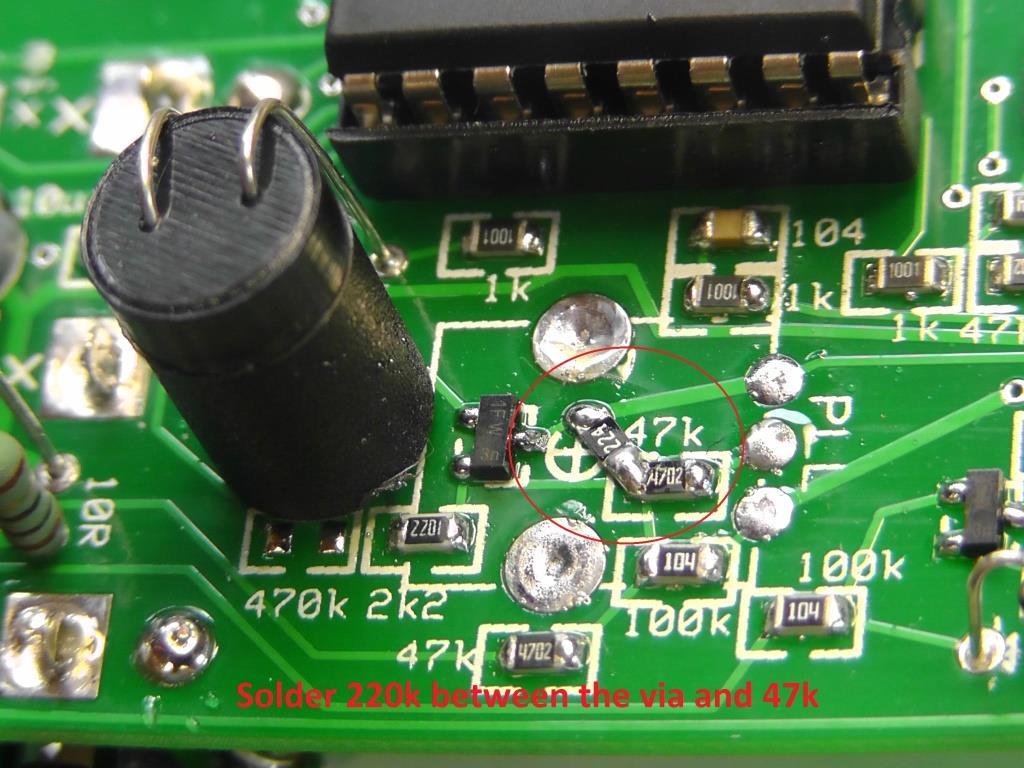 This pic shows enough gap so there is no short When this happened the B0n0 went quite crazy, so the mod is to connect the switching pin of the input socket to -12V