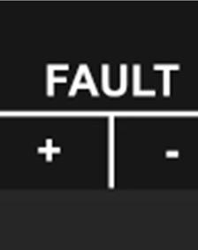 FAULT The input labelled FAULT is used to indicate the