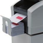 input: The DS-100 is equipped with high-capacity document feeders. When used in Cascading Mode, up to 750 documents can be fed through the system in one run, with no need to stop and reload!