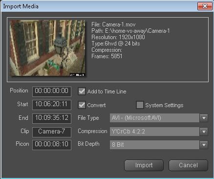 Add Existing Media Add Clip from the Main Menu To add clips into the clip bin select the Add Media option from the main menu.