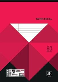 Paper: 80 gsm - 48 sheets / 96