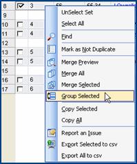 Test Merge A new record is created with the values in the Merge Preview column. Other records are left intact. Merge/Purge The Ref record is updated with the values in the Merge Preview column.