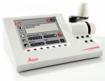 Clarity wherever you look While working at the microscope, the user can control the Leica DM6000 M using the clearly arranged Leica SmartTouch panel, which is integrated within the stand.