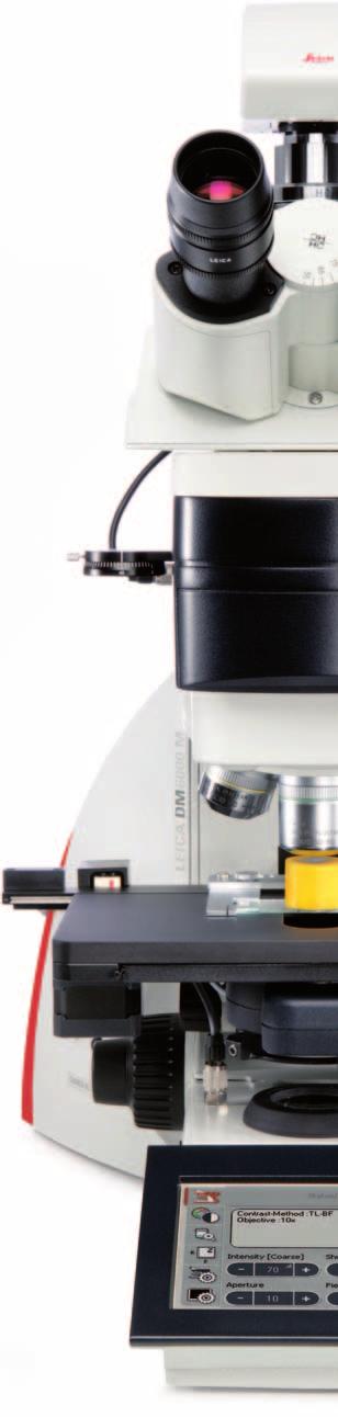 For incident light brightfield methods, the Leica DigitalMicroscope automatically recognizes the objective in use, accurately opens and closes the aperture