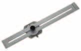 35490 Scratch Gauges With fine adjustment and guide slot Round bar made of stainless steel with -graduation Slider made of cast iron with rectangular stop plate Exchangeable, hardened scribing point