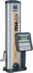 Height measuring gauges 35075 Digital height measuring gauge TESA HITE 400/700 % Large measuring range Electronics fully protected against dust or liquids Integrated air bearing, fixed control panel