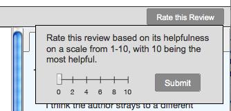 reviews of your paper 3. PeerMark will open with the student s review of your paper.