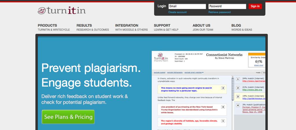 Chapter 1: Getting Started Section: Logging In Logging In To begin using Turnitin, you must first log in.