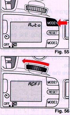 The mode cannot set if this display is not showing. When "Auto" is displayed in the "Normal Display" in the LCD Panel, follow the procedure below.